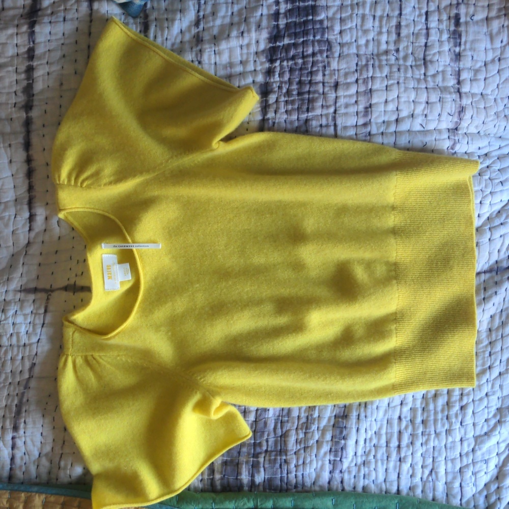 Yellow Maeve cashmere sweater